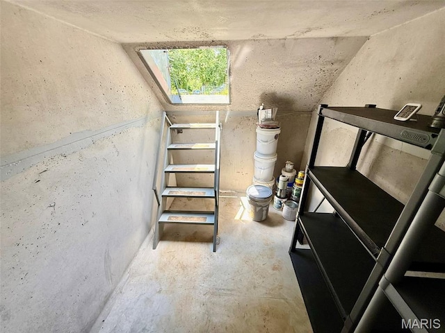 10107 Cannon Mines Rd, Cadet, MO 63630 - stairway featuring concrete floors
