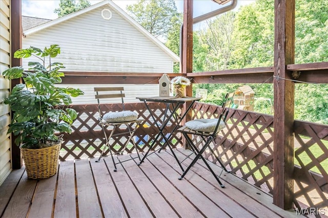 25 Whispering Oaks Dr, Washington, MO 63090 - view of wooden deck