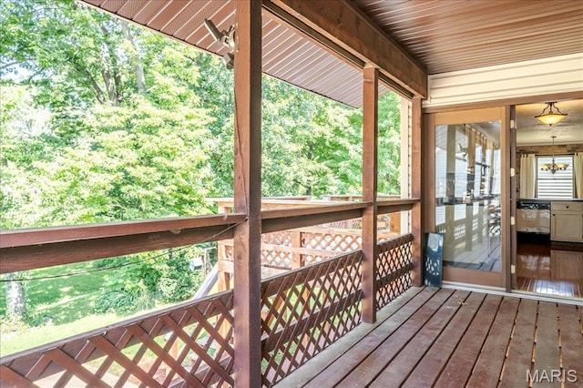 25 Whispering Oaks Dr, Washington, MO 63090 - view of wooden deck