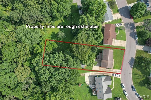 25 Whispering Oaks Dr, Washington, MO 63090 - view of property location with property boundaries highlighted