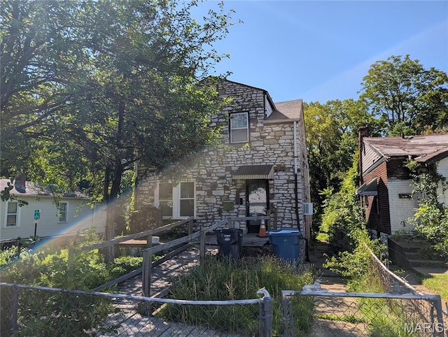 4320 Edgewood Blvd, Saint Louis, MO 63121 - view of front of home with stone siding