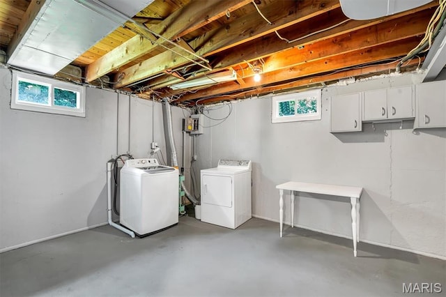 962 Buckeye Dr, Ferguson, MO 63135 - below grade area featuring washer and clothes dryer