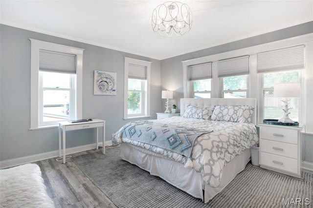 354 Frieda Ave, Kirkwood, MO 63122 - bedroom featuring light wood finished floors and crown molding