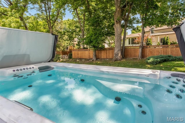 354 Frieda Ave, Kirkwood, MO 63122 - view of swimming pool with a hot tub and a pool