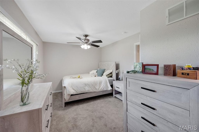 164 Burtonwood Dr, Ballwin, MO 63011 - bedroom featuring light colored carpet and a ceiling fan