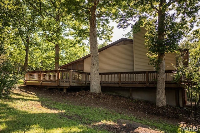 1688 Notre Dame Dr, Bonne Terre, MO 63628 - view of home's exterior featuring a deck