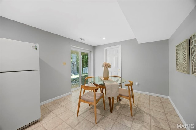 3164 Willow Bend Dr, Saint Charles, MO 63303 - dining space featuring baseboards and recessed lighting