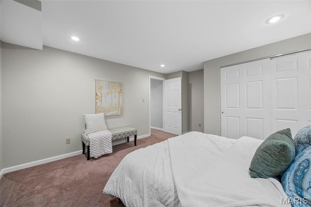 3164 Willow Bend Dr, Saint Charles, MO 63303 - carpeted bedroom with a closet and recessed lighting