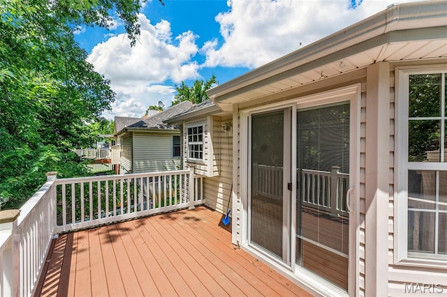 3164 Willow Bend Dr, Saint Charles, MO 63303 - view of wooden terrace