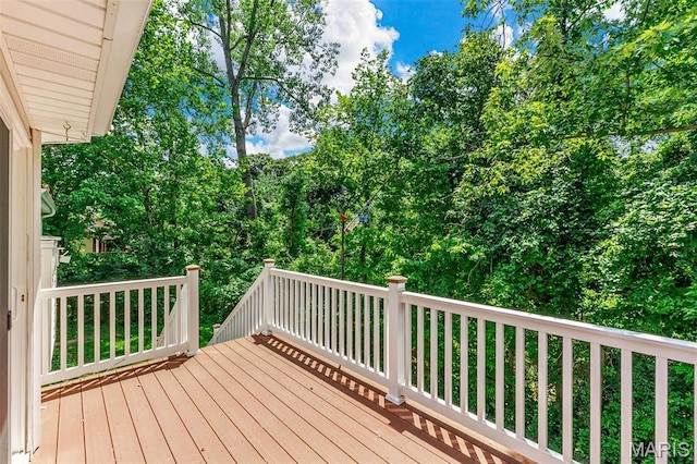 3164 Willow Bend Dr, Saint Charles, MO 63303 - view of wooden deck
