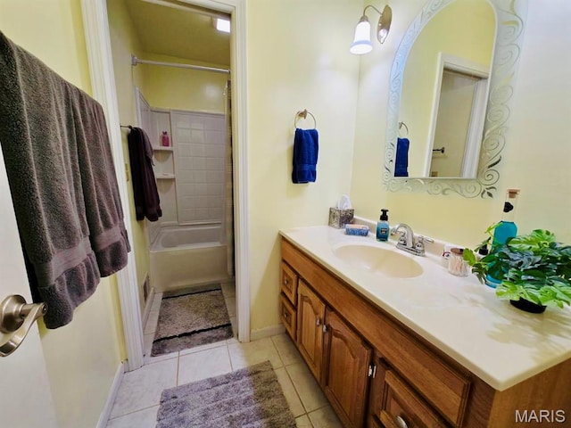 202 Maple, Licking, MO 65542 - full bath with vanity, tile patterned flooring, and shower / washtub combination