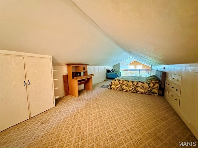 202 Maple, Licking, MO 65542 - carpeted bedroom with lofted ceiling
