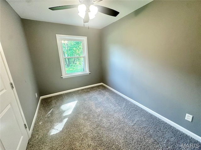 1226 Oakleaf Dr, Saint Louis, MO 63119 - carpeted spare room with ceiling fan and baseboards