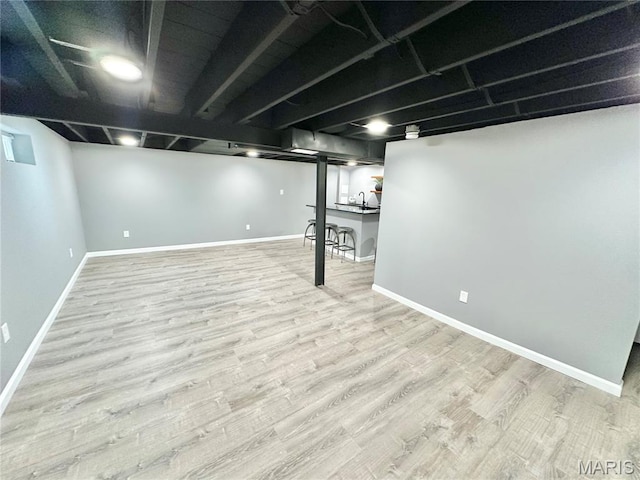 1226 Oakleaf Dr, Saint Louis, MO 63119 - finished basement with wood finished floors