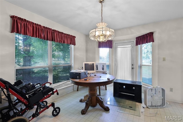 3816 Keeneland Ct, Florissant, MO 63034 - dining room featuring a chandelier