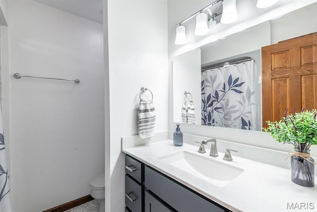 616 E Brentmoor Dr, Troy, IL 62294 - bathroom with vanity and toilet