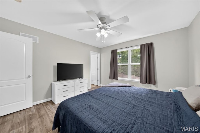 40 Valley Farms Dr, Winfield, MO 63389 - bedroom featuring wood finished floors and ceiling fan