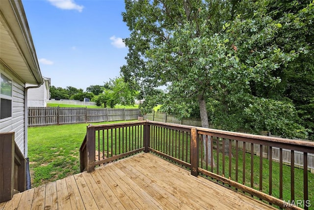 40 Valley Farms Dr, Winfield, MO 63389 - deck featuring a fenced backyard