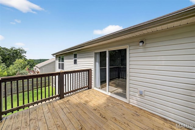 40 Valley Farms Dr, Winfield, MO 63389 - view of wooden terrace