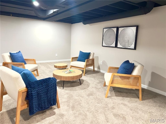 1248 Lynchester Ln, Kirkwood, MO 63122 - living area featuring carpet flooring and baseboards
