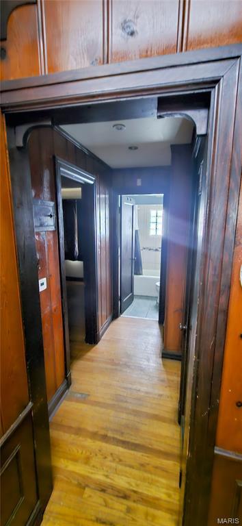 601 Chanslor, Ferguson, MO 63135 - hallway with light wood-style flooring