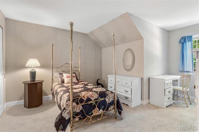 5028 Baldcypress Ct, Saint Louis, MO 63128 - bedroom with carpet floors and wallpapered walls