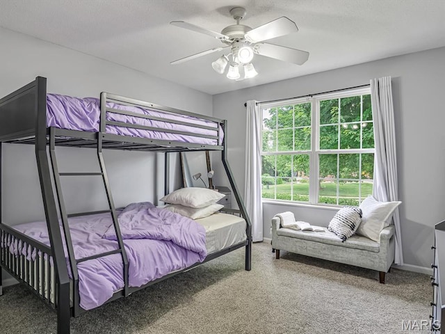 22 Foxmoor Dr, Maryville, IL 62062 - bedroom featuring carpet floors and ceiling fan