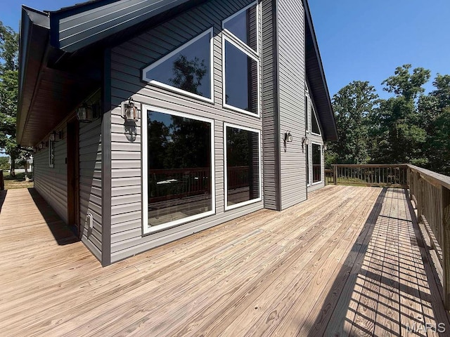 10185 Springer Dr, Bonne Terre, MO 63628 - view of wooden deck
