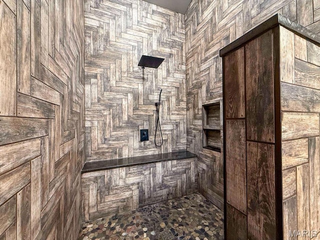 10185 Springer Dr, Bonne Terre, MO 63628 - bathroom featuring tiled shower