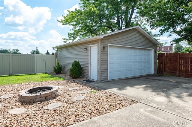 221 James St, Bethalto, IL 62010 - view of detached garage
