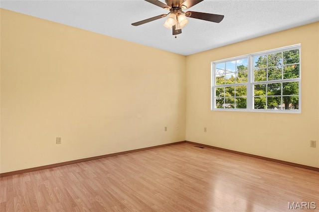 221 James St, Bethalto, IL 62010 - spare room with light wood finished floors and ceiling fan