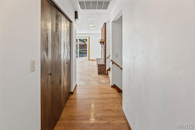 46 Coronation Dr, Millstadt, IL 62260 - hallway featuring baseboards and light wood finished floors