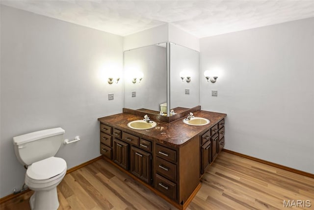 46 Coronation Dr, Millstadt, IL 62260 - bathroom with wood finished floors and double vanity