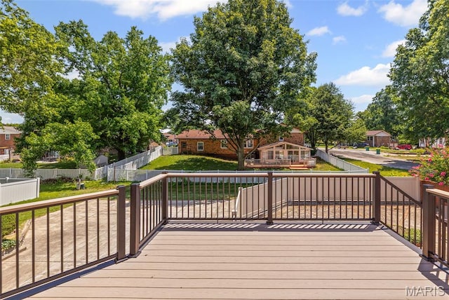 46 Coronation Dr, Millstadt, IL 62260 - deck with a residential view