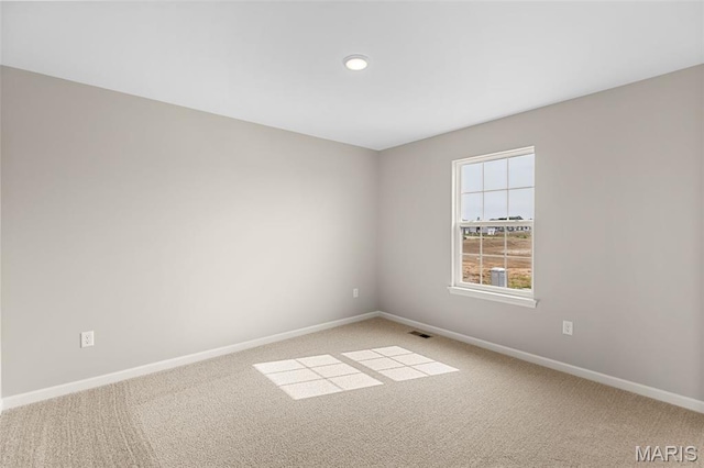 2213 Rule Ave, Maryland Heights, MO 63146 - spare room featuring light colored carpet and recessed lighting