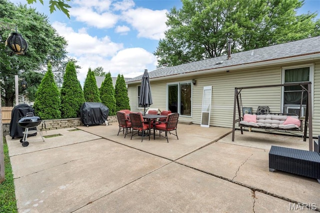 15 Ann Dr, Saint Peters, MO 63376 - view of patio / terrace featuring area for grilling, outdoor lounge area, and outdoor dining area