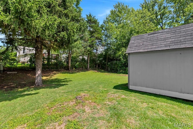 17 Edward Dr, Saint Peters Township, MO 63304 - view of green lawn featuring a storage unit