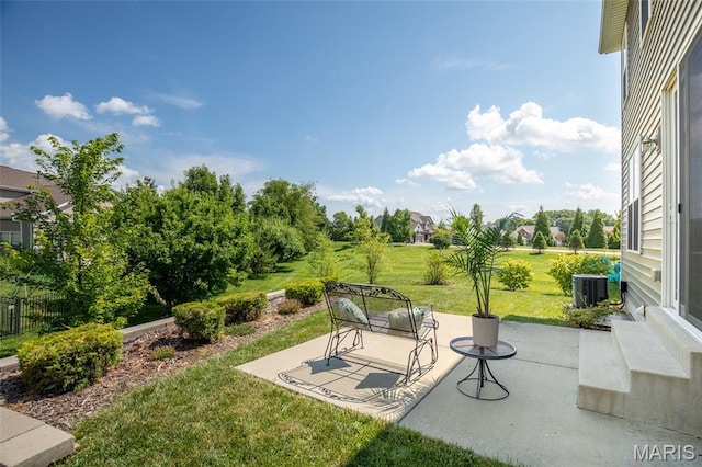 9 Vera Pl, Saint Charles, MO 63303 - view of green lawn with a patio