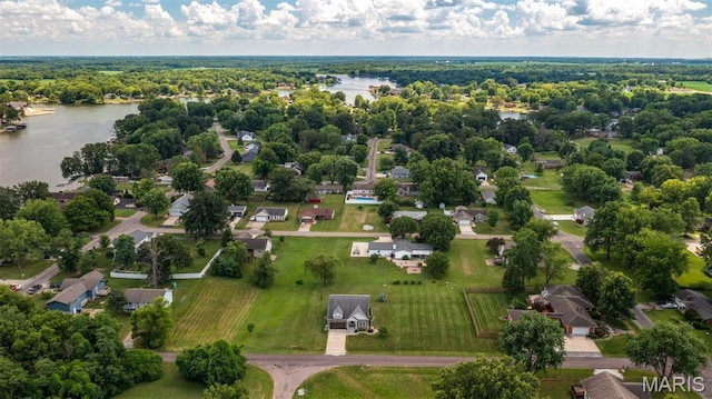 1145 Nassau Dr, Edwardsville, IL 62025 - aerial view of a nearby body of water