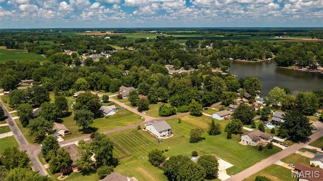 1145 Nassau Dr, Edwardsville, IL 62025 - drone / aerial view of a large body of water