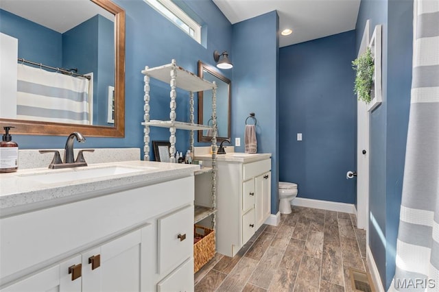 1145 Nassau Dr, Edwardsville, IL 62025 - bathroom featuring vanity and recessed lighting