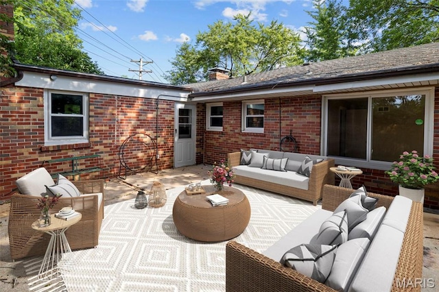 7315 Ahern Ave, University City, MO 63130 - view of patio with an outdoor hangout area