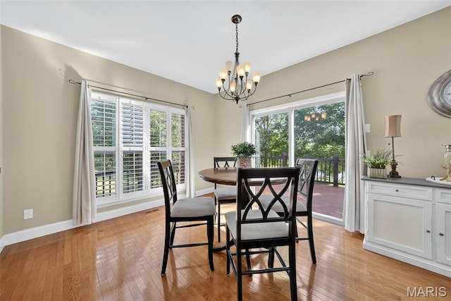 1304 Forest Way, Wentzville, MO 63385 - dining space featuring a chandelier and light wood-style flooring