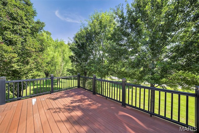 1304 Forest Way, Wentzville, MO 63385 - deck featuring a yard