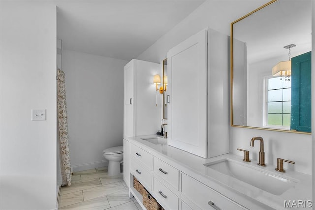 236 Haydens Trl, Jackson, MO 63755 - full bathroom with double vanity and marble finish flooring