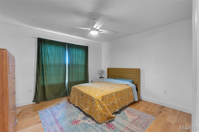236 Haydens Trl, Jackson, MO 63755 - bedroom with wood finished floors and ceiling fan