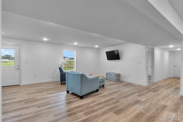 236 Haydens Trl, Jackson, MO 63755 - living room with light wood-style floors and recessed lighting