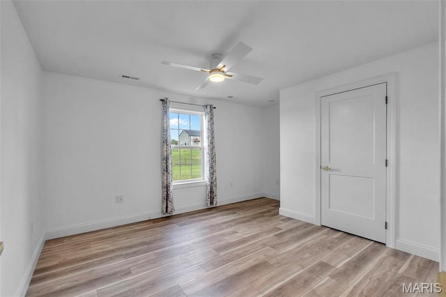 236 Haydens Trl, Jackson, MO 63755 - unfurnished bedroom with light wood-type flooring and a ceiling fan