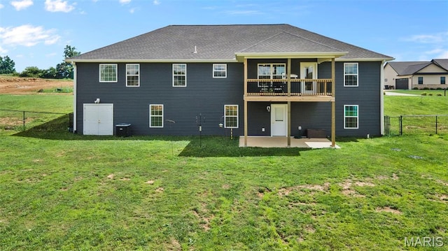 236 Haydens Trl, Jackson, MO 63755 - back of house featuring a patio and a fenced backyard