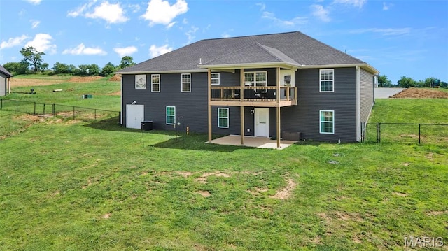 236 Haydens Trl, Jackson, MO 63755 - back of house featuring a patio, a fenced backyard, and a deck